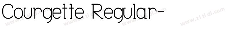 Courgette Regular字体转换